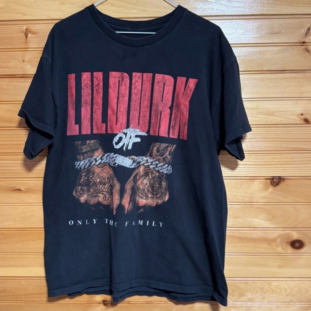Lil Durk OTF Only The Family Black Graphic T-Shirt Large